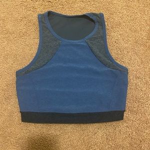 High Neck Long Line Sports Bra